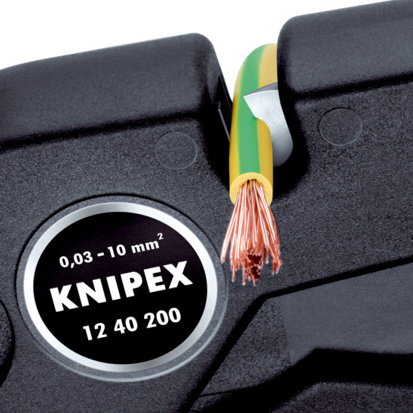 KNIPEX 12 40 200 Önbeállító huzalcsupaszító fogó  200 mm